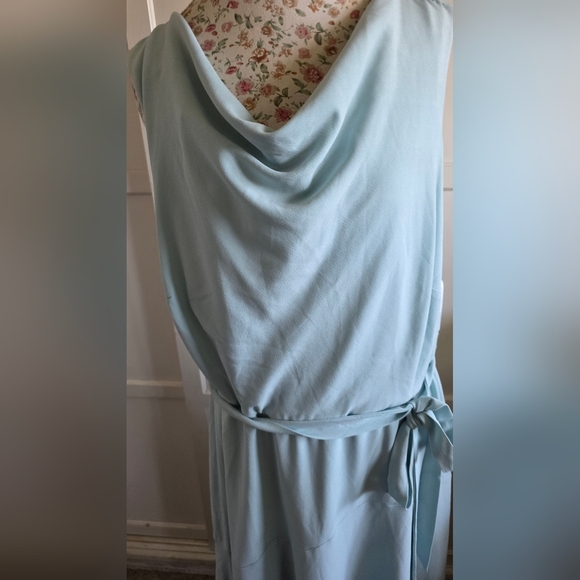 NWT ROZ & ALI dressbarn Light Blue Maxi Dress SIZE 16 - Picture 3 of 10